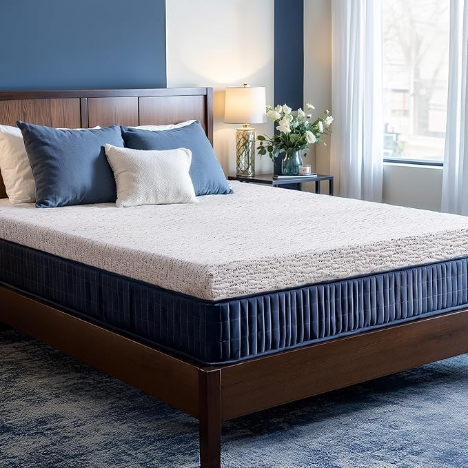 Subrtex Memory Foam Mattress Topper Cal King, 4 Inch Mattress Topper for Pressure Relieving, Soft Breathable Bed Topper with Removable Washable Cover, CertiPUR-US Certified