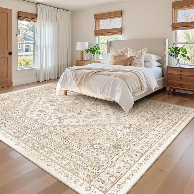 9x12 Area Rugs for Living Room, Large Washable Rug, Dining Room, Low Pile - Image 9