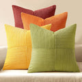 MIULEE Fall Burnt Orange Decorative Throw Pillow Covers 18x18 Inch Set of 4 by MIULEE