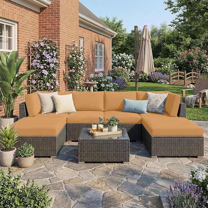 Waterproof Outdoor Cushion Covers, Stretch Patio Slipcovers | UV Resistant - Image 2