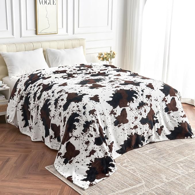 Edenleaf Queen Size Cow Blanket - Image 6