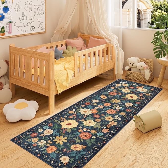 DUKINO 2x10 Runner Rug, Washable Kitchen Runner Rug Non Slip, Low Pile - Image 3