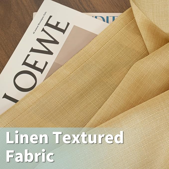 Semi Sheer Linen Curtains 90 Inch - Image 8