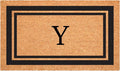 Calloway Mills 152961830Y Black Border 18" x 30" Monogram Doormat by Callowaymills