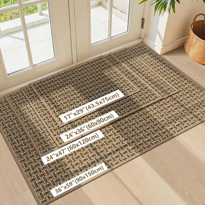 Door Mat Indoor Entrance 17"x29", Absorbent Indoor Door Mat, Non Slip Rubber - Image 7