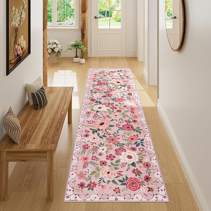 DUKINO 2x7 Runner Rug for Hallway, Washable Runner Rug Non Slip, Soft Indoor - Image 4