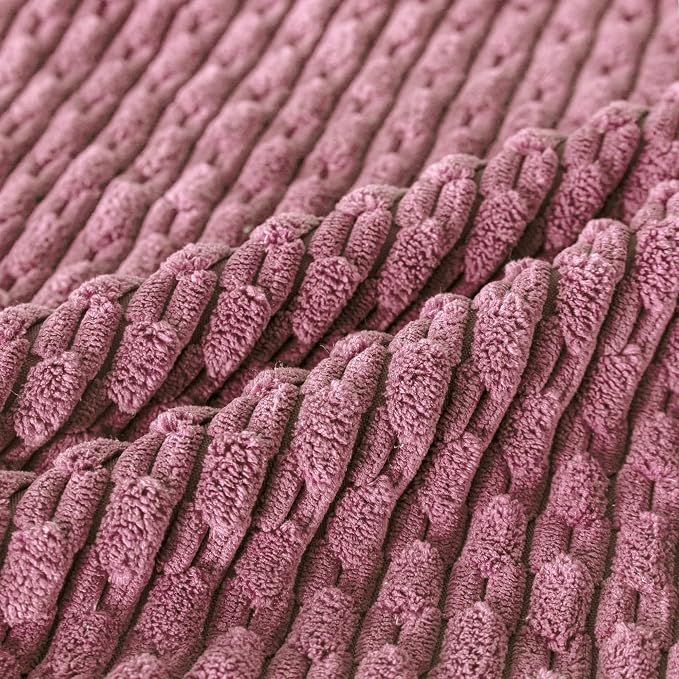 Set of 4 Pink Decorative Throw Pillow Covers 12x20 Inch Corduroy Pillow Covers - Image 4