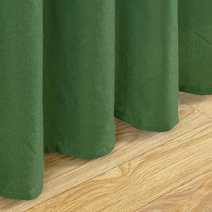 YoungsTex Forest Green Linen Curtains - Image 8
