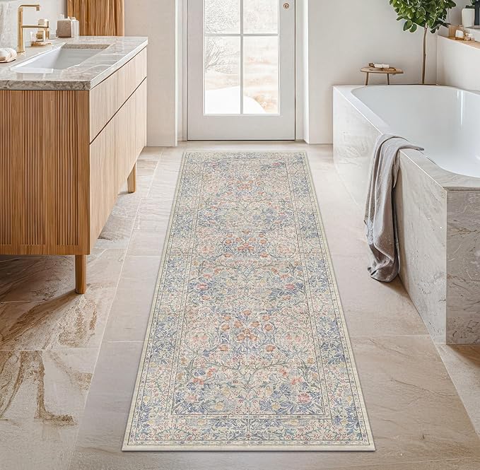 Washable Bathroom Runner Rug 2x6 by HazoHaus