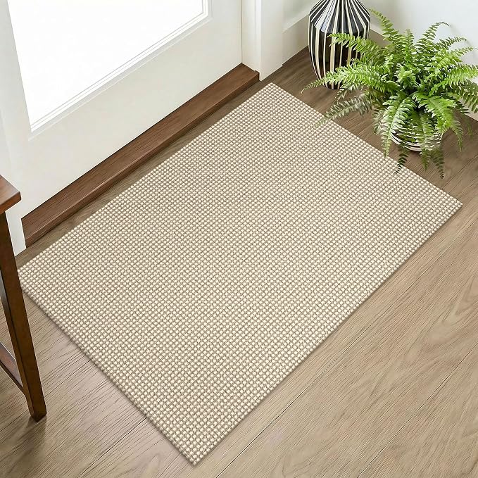 KOZYFLY Indoor Door Mat 2x3 ft Small Area Rugs Washable Front Door Mat Non Slip by KOZYFLY
