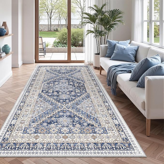 4x8 Rug Non Slip, Washable Hallway Runner Rug, Nursery Room, Soft Runner Rug - Image 3