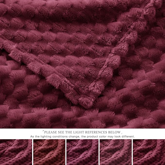 EXQ Home Gentle Soft Fleece Throw Blanket – Cozy Lightweight 3D Imitation - Image 7