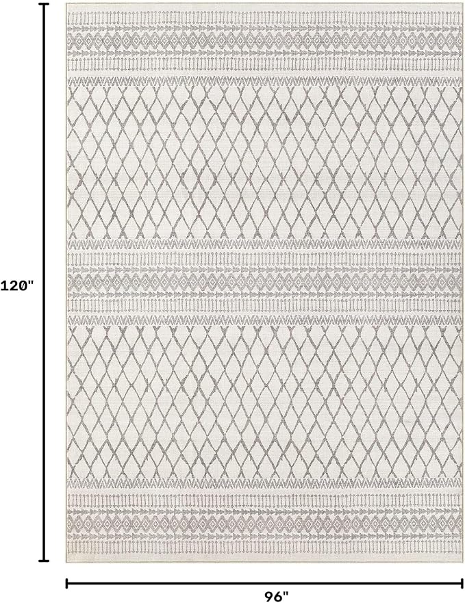 cotiled Boho 8x10 Area Rugs for Living Room: Large Moroccan Washable Rug | - Image 2