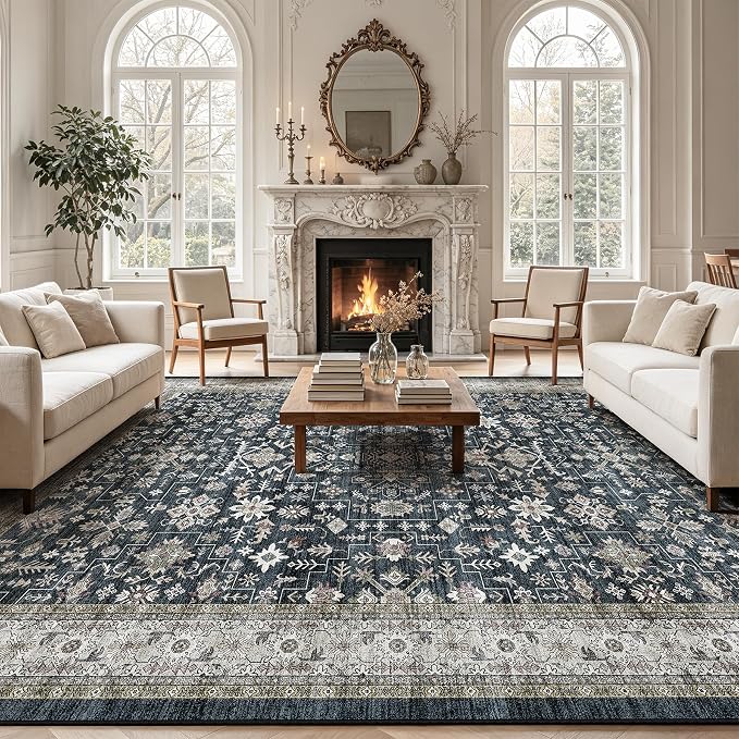 Area Rug 8x10 for Living Room Bedroom | Stain Resistant; Non Slip;Machine - Image 3
