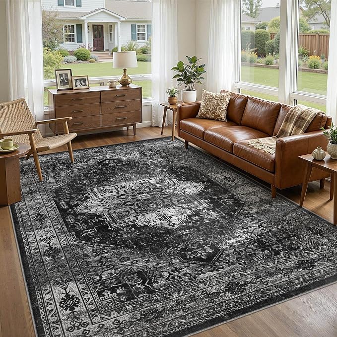 UERMEI 8x10 Area Rug Living Room Rugs - Image 4