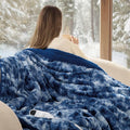 Bedsure Faux Fur Heated Blanket Throw Blanket, Fast Heating Electric Blanket by Unknown