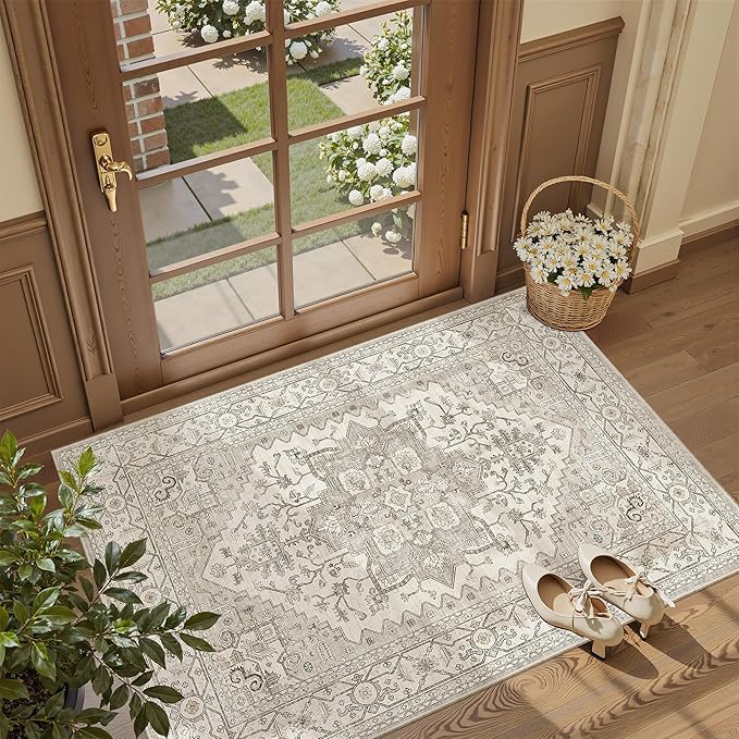 Madane Washable Entry Rug 3x4 Area Rugs by Madane