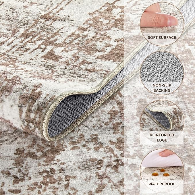 UERMEI 4x6 Area Rug Living Room Rugs - Image 7
