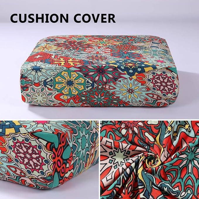 Printed Couch Cushion Covers, Sofa Covers Washable - Image 5