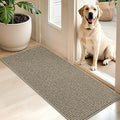 BEQHAUSE Dirt Trapper Door Mat 20" x 48", Non-Slip Washable, Light Beige | by BEQHAUSE