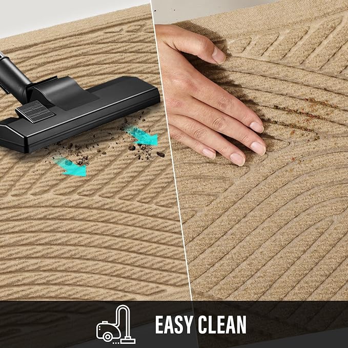 Sturdy Front Door Mat, Absorbent Muddy Dirt Resist Welcome Door Mats Outdoor - Image 7