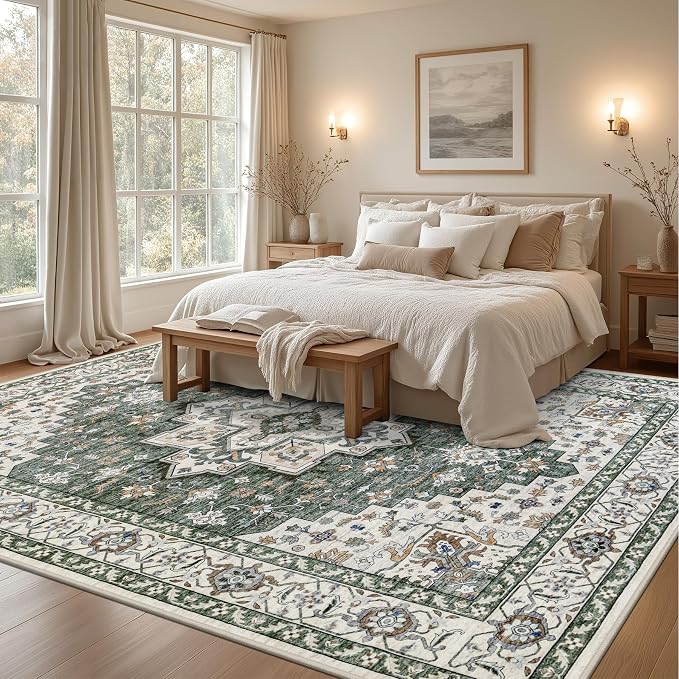 8x10 Area Rugs Living Room: Washable Rug - Image 4