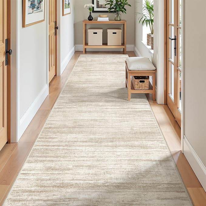 2'6 x 10' Runner Rug Non Slip, Washable Kitchen Rugs, Living Room, Long Rug - Image 5