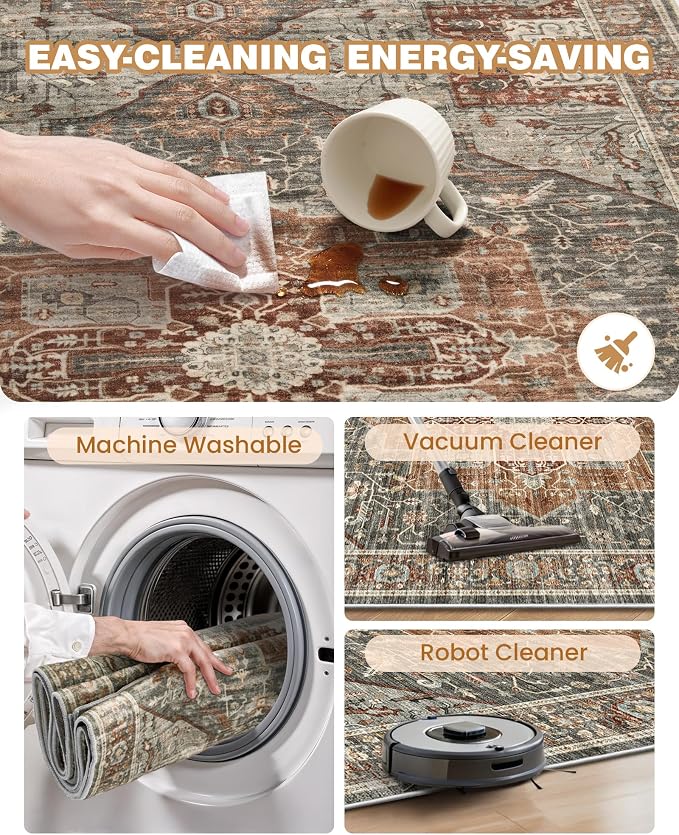 Kitchen Runner Rug Non Slip Washable Rugs 2.5x10, Carpet Runner - Image 8