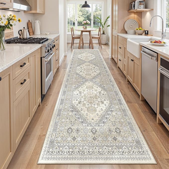 2'6 x 8' Runner Rug Non Slip, Washable Kitchen Rugs, Nursery Room, Soft Runner - Image 8