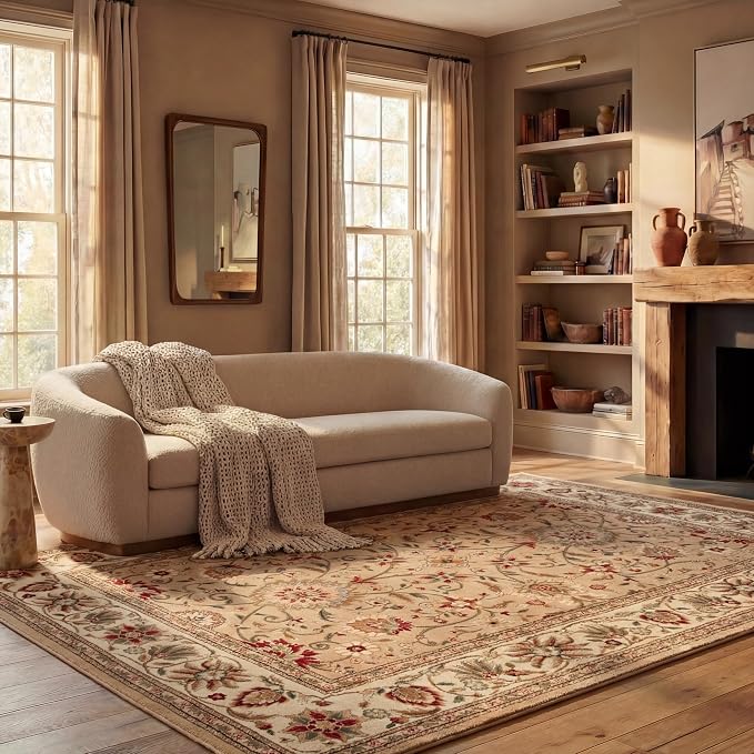 SAFAVIEH Lyndhurst Area Rug 6x8, Traditional Beige & Ivory LNH212D by Unknown