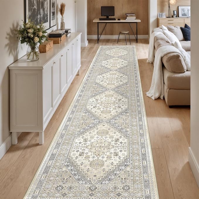 Washable Runner Rug 2.5x16, Non-Slip Long Kitchen Rugs, Soft Hallway Runner - Image 3