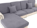 LA MEACK Couch Cushion Cover Chaise Lounge Cover Washable Separate Seat Chaise by LA+MEACK
