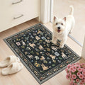 Soalmost 2x3 Dog Rugs for Entryway, Washable Door Mat Animal Soft Rug Black | by Soalmost