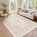 6x9 Area Rugs for Living Room, Large Washable Rug, Dining Room, Low Pile by Zesthome