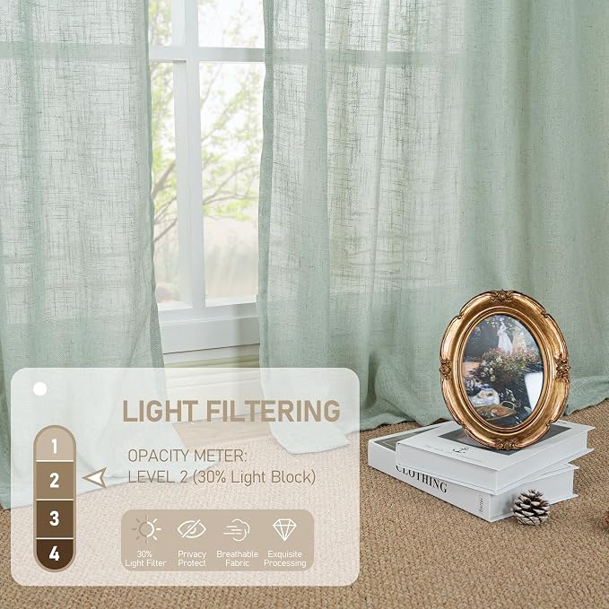 Living Room Linen Curtains - Image 4