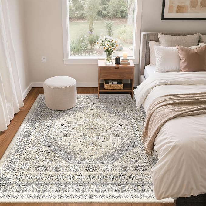 4x6 Area Rug for Entryway, Washable Kitchen Rug, Living Room, Dining Room - Image 8