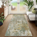 Green Rug Runners for Hallways Kitchen Non Slip Washable 2x6 Entryway Runner by Acapet