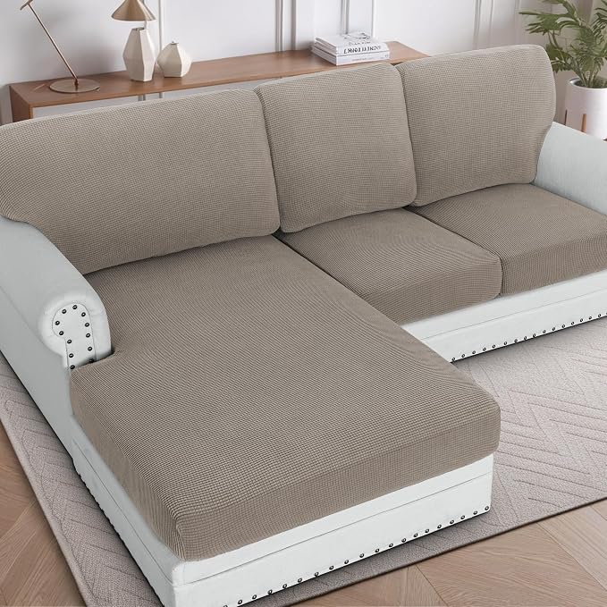 H.VERSAILTEX Backrest Cushion Covers Sectional Couch Back Cushion Covers by HVERSAILTEX