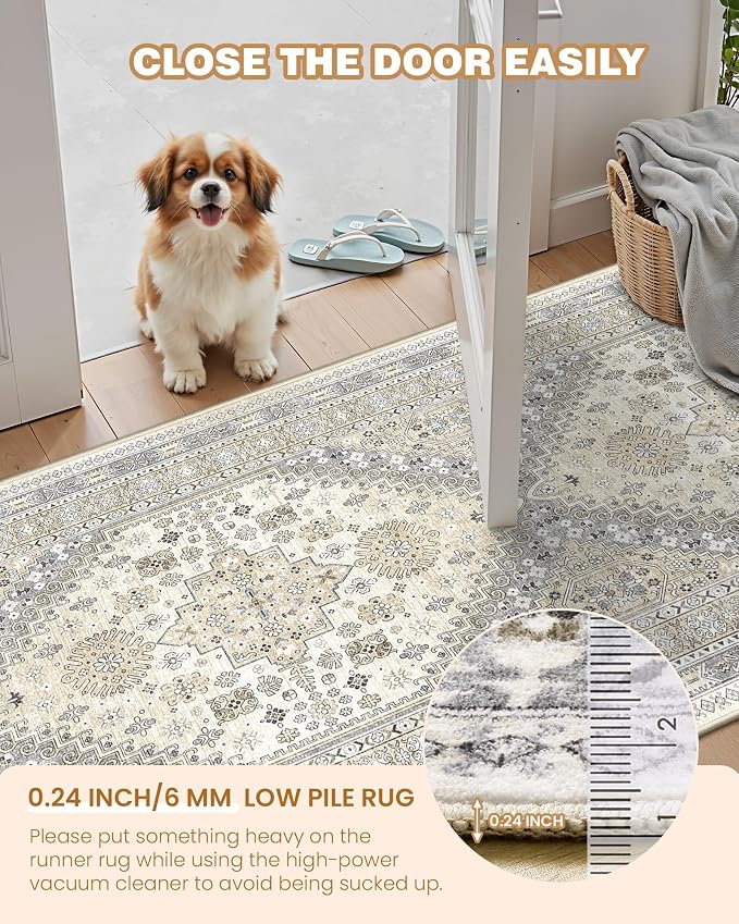 Runner Rug 2x6, Non Slip Washable Rugs - Image 6