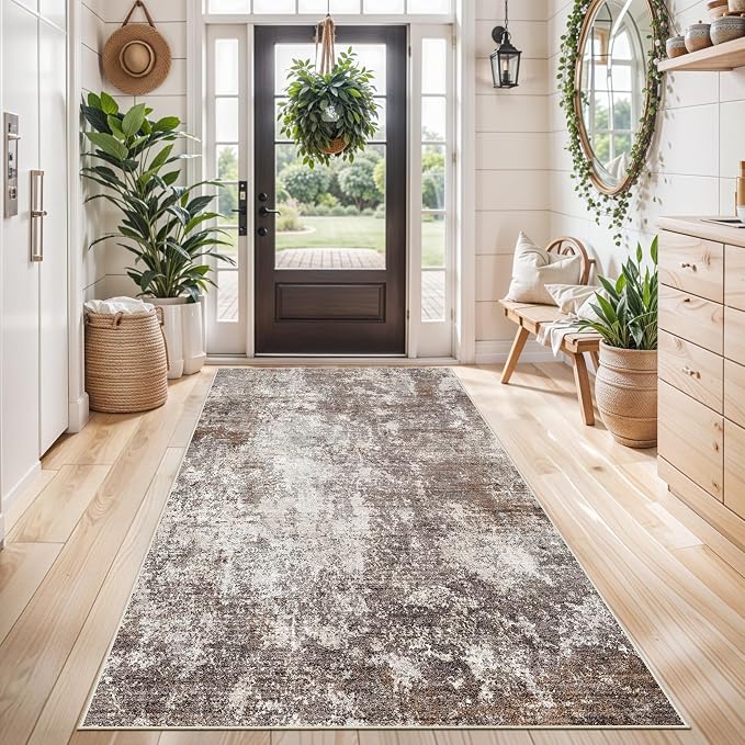 4x5 Washable Entryway Rug – Non-Slip Low Pile Throw Area Rug - Image 3