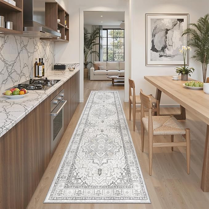 Madane Hallway Runner Rug 2x8 Washable Kitchen Rugs Non-Slip, Soft Ultra-Thin by Madane