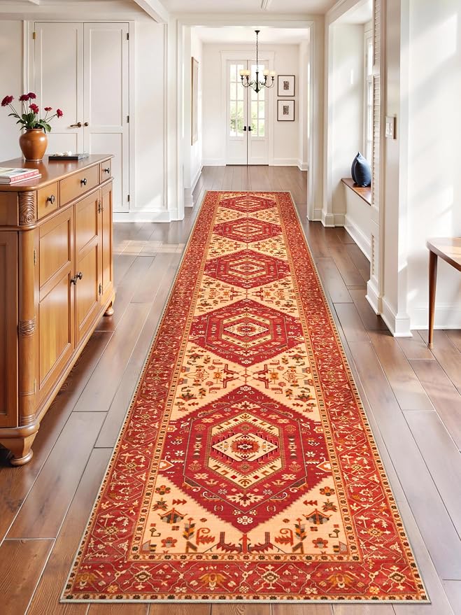 SERISSA 2'6"x14' Washable Non Slip Boho Runner Rug by SERISSAHomeDecorCollection