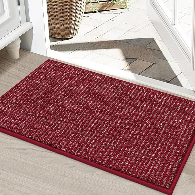 BEQHAUSE Dirt Trapper Door Mat 24" x 36", Non-Slip Washable Doormats, Low by BEQHAUSE