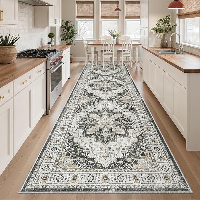 Madane Hallway Runner Rug 3x12 Washable Kitchen Runners 12ft, Soft Low-Pile - Image 4