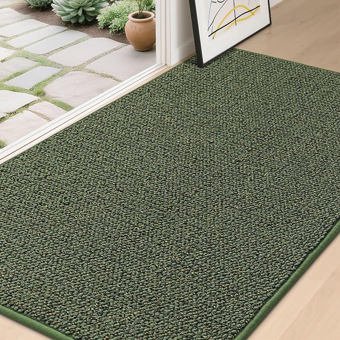 BEQHAUSE Dirt Trapper Door Mat 36" x 60", Non-Slip Washable Doormats, Low by BEQHAUSE
