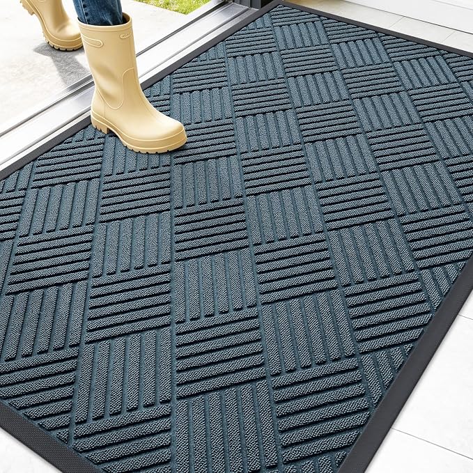 OLANLY Front Door Mat Outside Entrance 47x32, Waterproof Heavy-Duty Doormat | by OLANLY