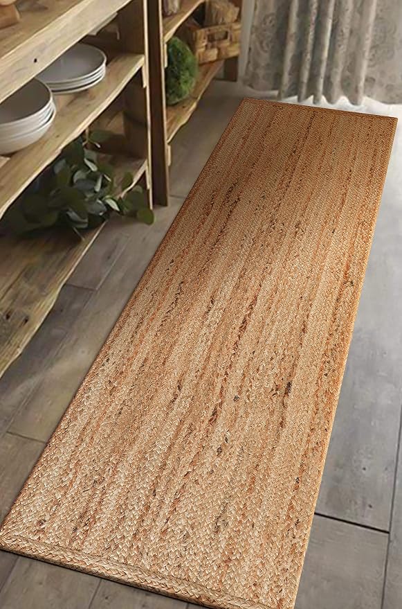 Hausattire Jute Braided Runner Rug, 2x6 ft | 100% natural jute, hand woven - Image 4