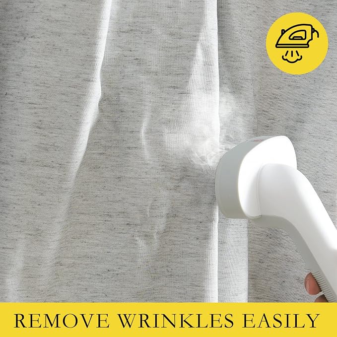 NICETOWN Grey Long Linen Full Shade Panels, Pair of Thermal Insulated & Energy - Image 7