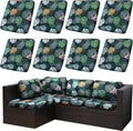 8PCS Patio Cushion Covers.Patio Furniture Couch SeatSlipcovers | Washable by SUKAIKEQA