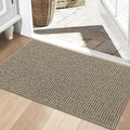 BEQHAUSE Dirt Trapper Door Mat 24" x 36", Non-Slip Washable, Light Beige | by BEQHAUSE